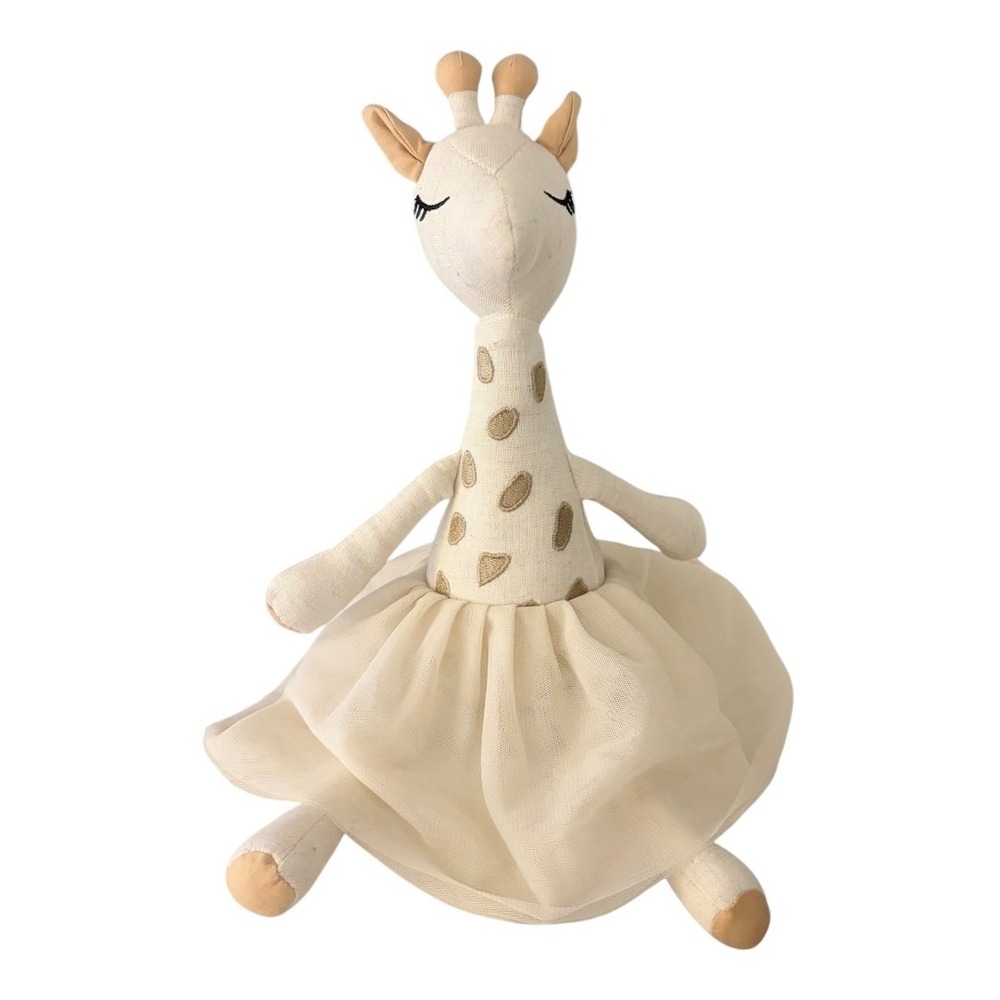 Sophie the Giraffe Ballerina Plush Doll Cream Gold Tutu Stuffed Animal 12" Toy